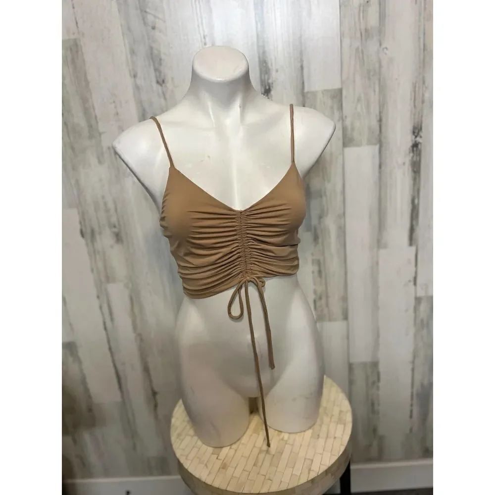 Nude crop top